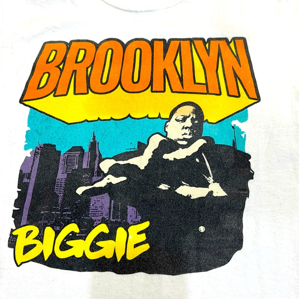Biggie Smalls Notorious B.I.G. white T-shirt small rare! Excellent condition